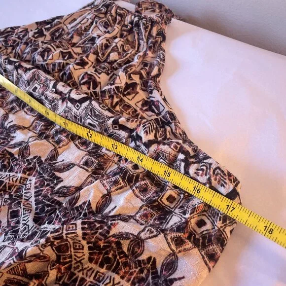 Free People Simone Batik Print Halter Mini Dress SZ S Boho Festival - Picture 10 of 10